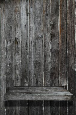 ahşap duvar raf ahşap yerde