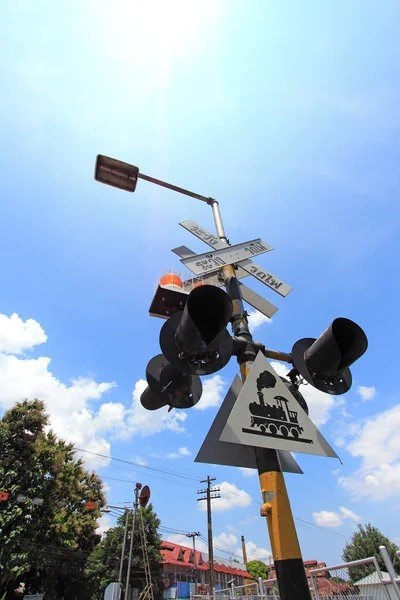 Railroad Crossing sign — Stock Photo, Image
