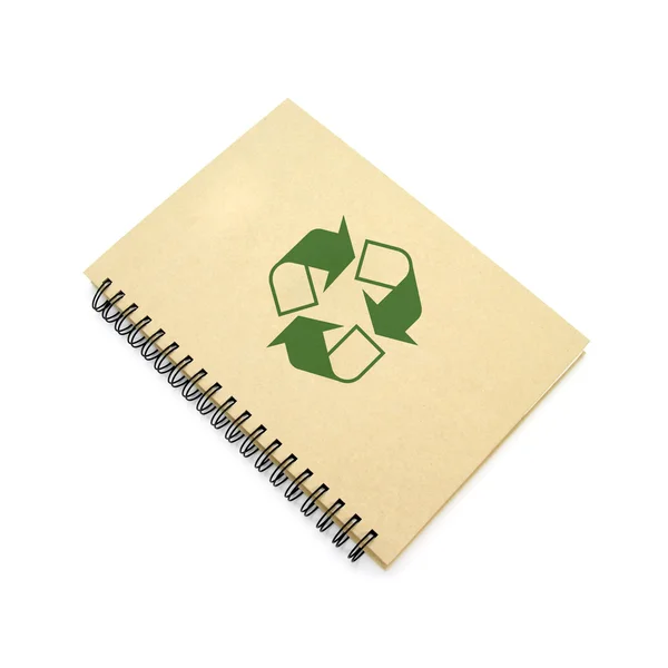 Cuaderno de reciclaje — Foto de Stock