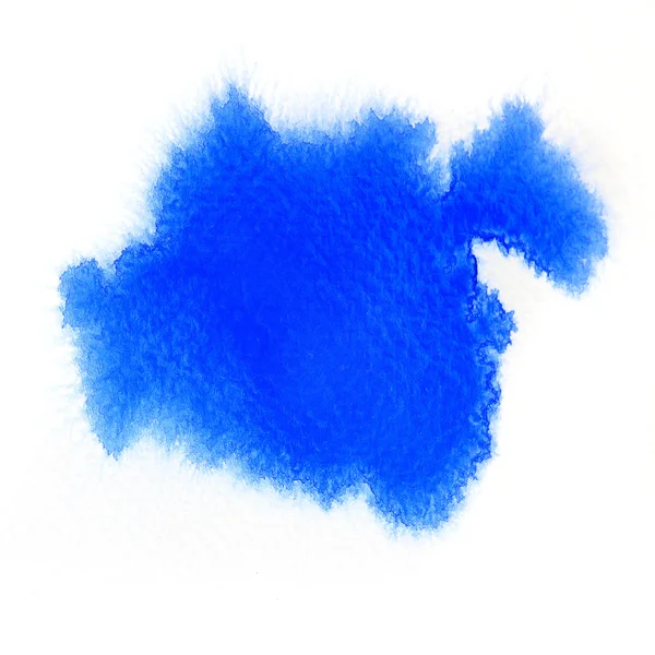 Blaue Farbe abstraktes Aquarell — Stockfoto