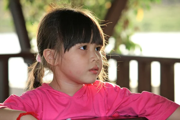 Portrait of a little Asian baby child girl — Stock Photo, Image