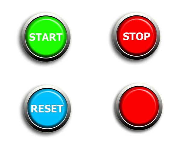 start stop sıfırlama ve boş düğme