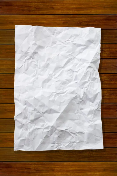 White Paper Crumpled — Stock Photo, Image