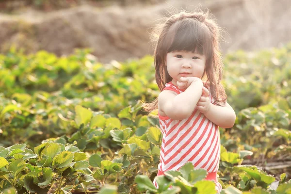 Ritratto di bambina in giorno d'estate — Foto Stock