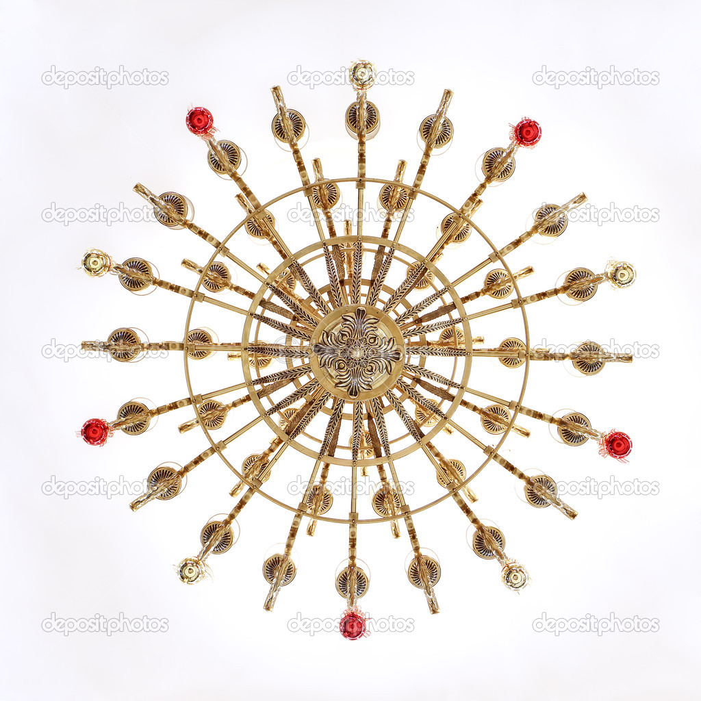 vintage Chandelier isolated on white background