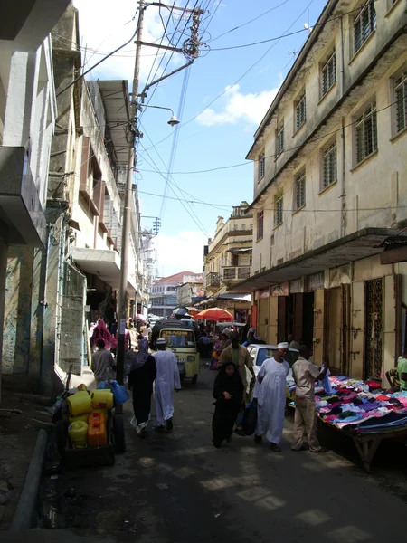 Ruchliwa ulica w Mombasie 2 — Zdjęcie stockowe