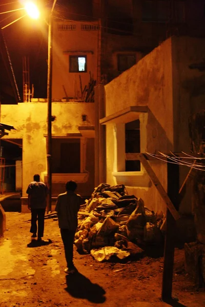 Момбаса - Старый город ночью . — стоковое фото