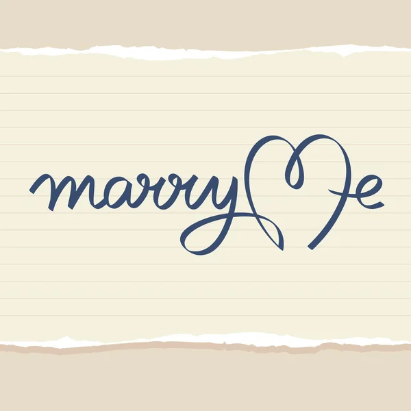 Παντρέψου μου χέρι γάμου — Διανυσματικό Αρχείο