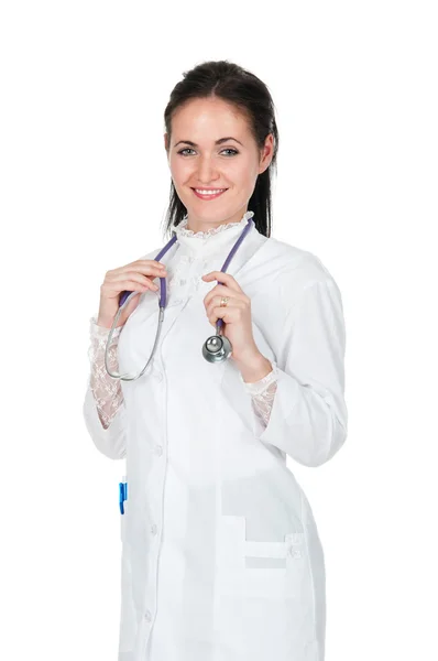 Sorridente medico donna — Foto Stock