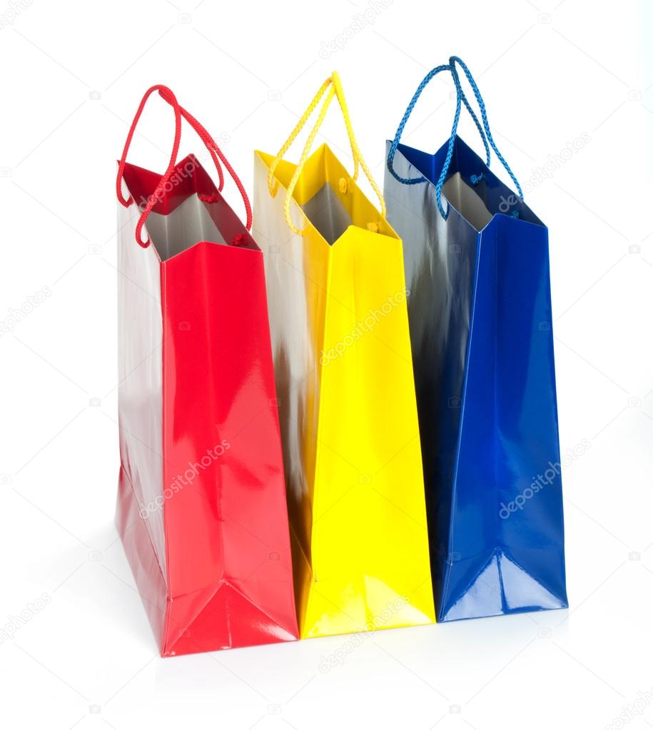 Shopping bag isolated against
