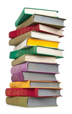 Bir yığın antika kitap.