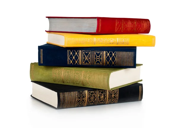 Beyaz Arkaplanda İzole Edilmiş Eski Kitaplar