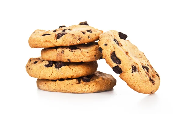 Beyaz arkaplanda izole edilmiş çerezler