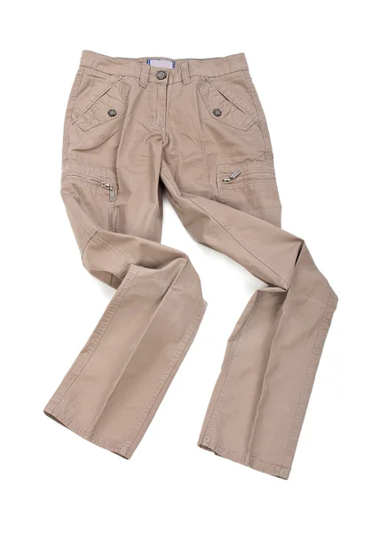Pantaloni pantaloni isolati su sfondo bianco — Foto Stock