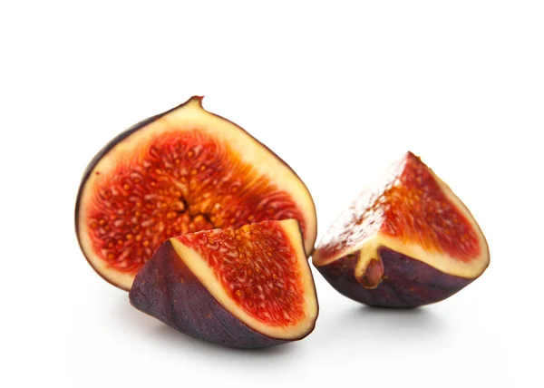 Fresh figs isolated on a white background — Stock Photo, Image