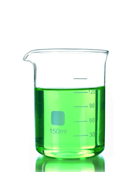 Test tüpleri beyaza izole edildi. Laboratuvar camları.