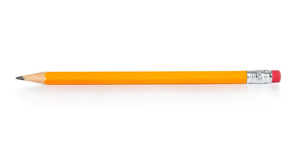 Pencil isolated on pure white background