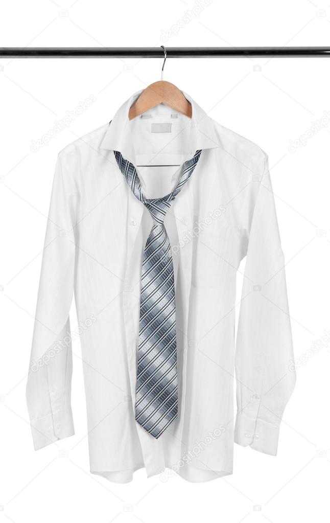 Shirt on a hanger isolated