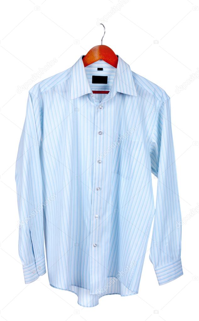 Shirt on a hanger isolated