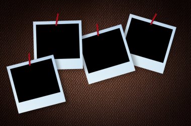 eski arka plan boş anında fotoğraf çerçeveleri.