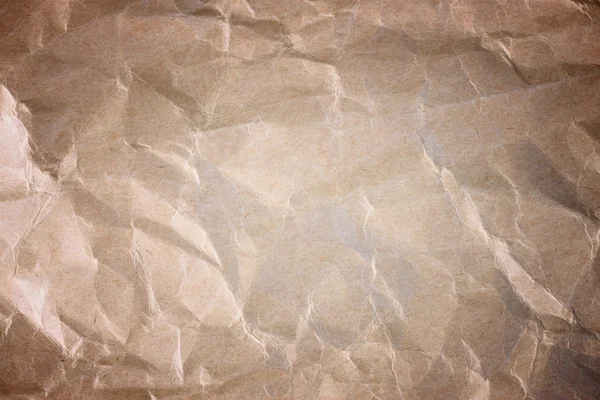 Papier brun froissé — Photo