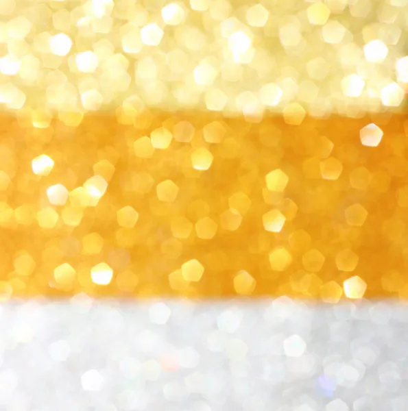 Goud en zilver intreepupil glitter lichten achtergrond. abstracte bokeh. — Stockfoto