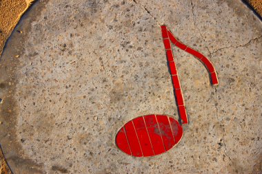 grunge müzik notu arka plan