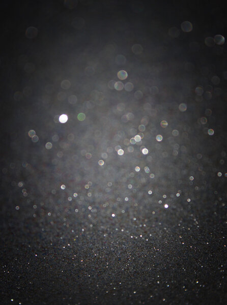 Fond argenté. Elégant fond abstrait avec des lumières bokeh défocalisées — Photo