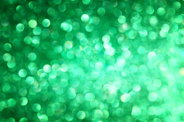 Fondo verde. Fondo abstracto elegante con luces desenfocadas bokeh — Foto de Stock