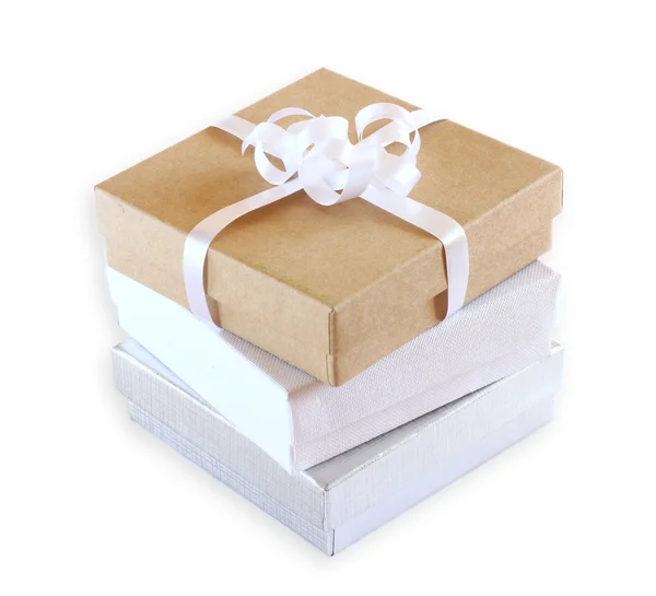 Cajas de regalo sobre fondo aislado — Foto de Stock