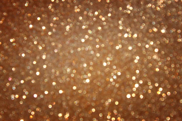 Golden festive lights background — Stock Photo, Image