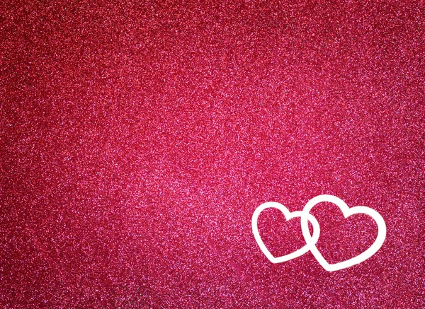 Glitter Astratto sfondo rosa con la forma del cuore e texture — Foto Stock