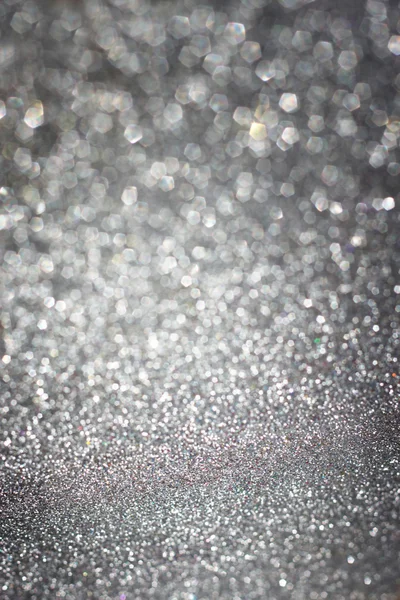 Defocused lights background. abstract silver bokeh lights. — Stock Photo, Image