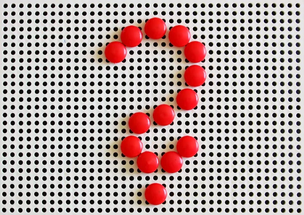 Red question mark — Stock Photo, Image