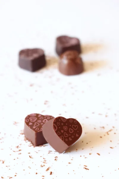 Chocolat forme de coeur — Photo