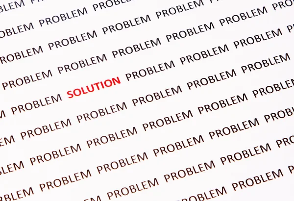 Concept of crossing out problem and finding the solution — Stock Photo, Image