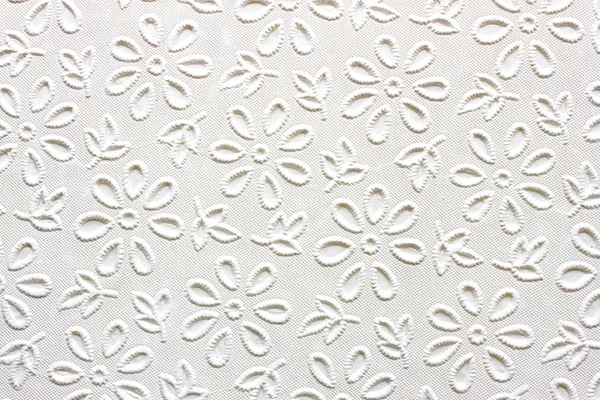 Fundo branco com padrão floral — Fotografia de Stock