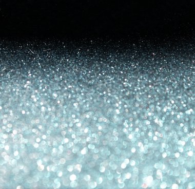 Gümüş bokeh ışıklar