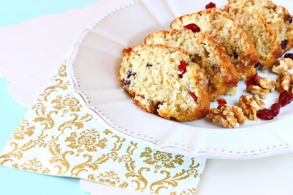 Homemade cake on white background — Stock Photo, Image