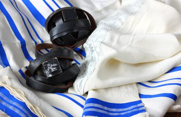 Mantón de oración - Tallit, símbolo religioso judío — Foto de Stock