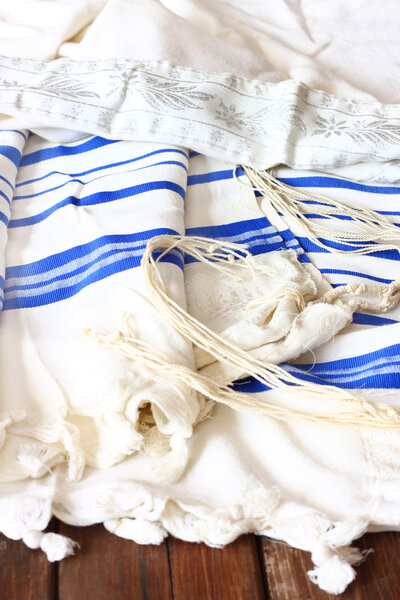 Prayer Shawl - Tallit, jewish religious symbol