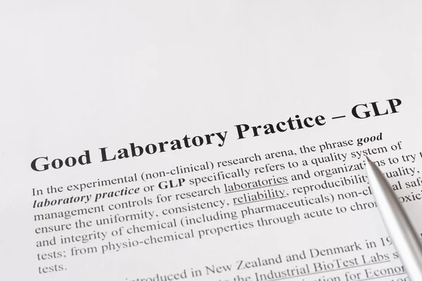 Boas práticas de laboratório — Fotografia de Stock