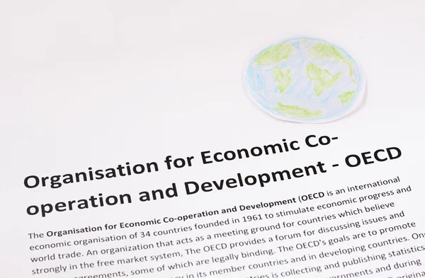 Organización para la Cooperación y el Desarrollo Económico OCDE — Foto de Stock