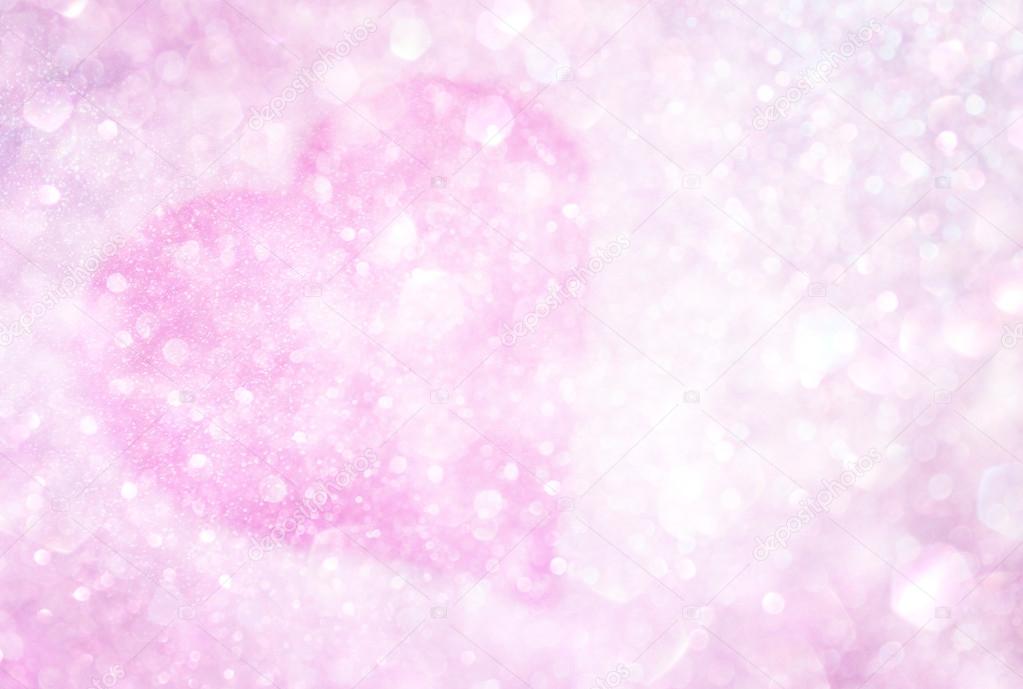 White silver and pink abstract bokeh lights. defocused background