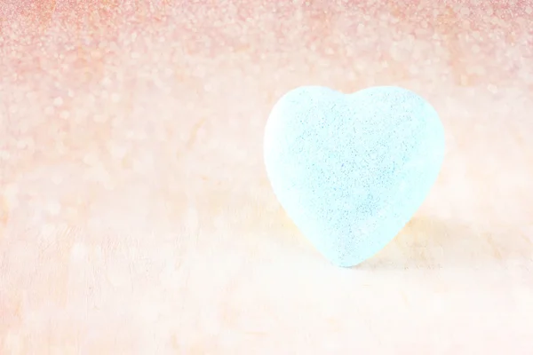 Blå hjärta — Stockfoto