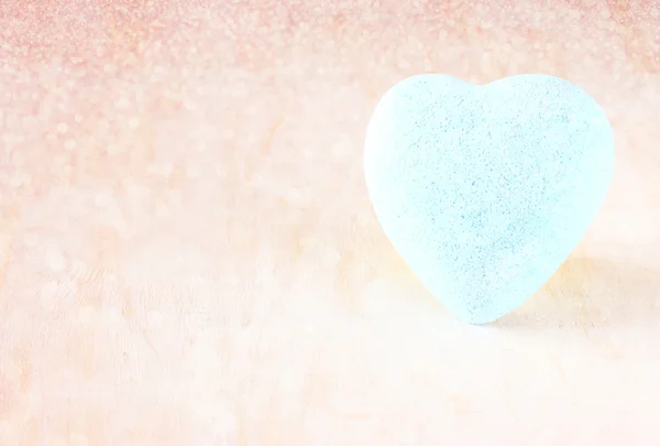 Corazón azul — Foto de Stock