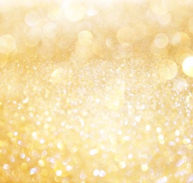 화이트와 골드 bokeh 빛을 추상화합니다. defocused 배경