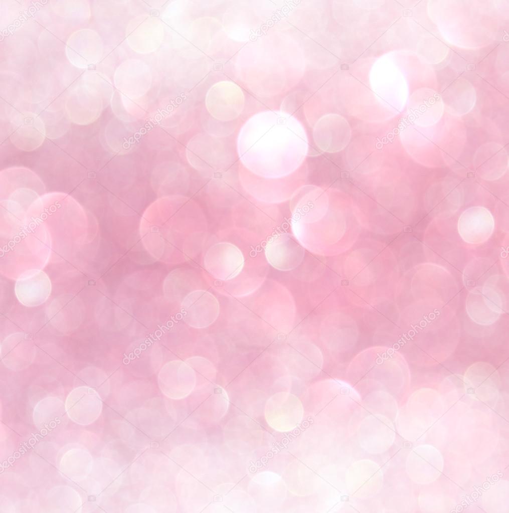 White and pink abstract bokeh lights. defocused background