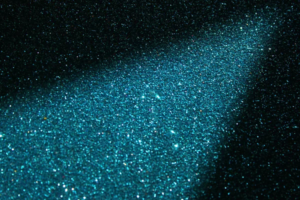 Blue glitter trail lichten — Stockfoto