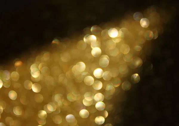 Gold glitter trail lights — Stock Photo, Image